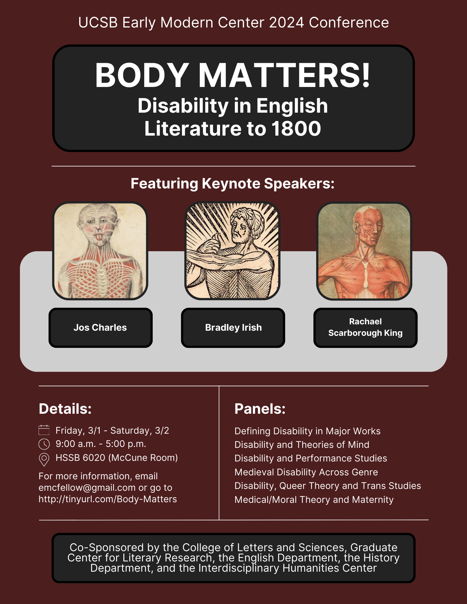 Early Modern Center Conference "Body Matters! Disability in English